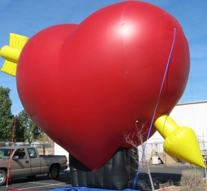 giant heart balloon